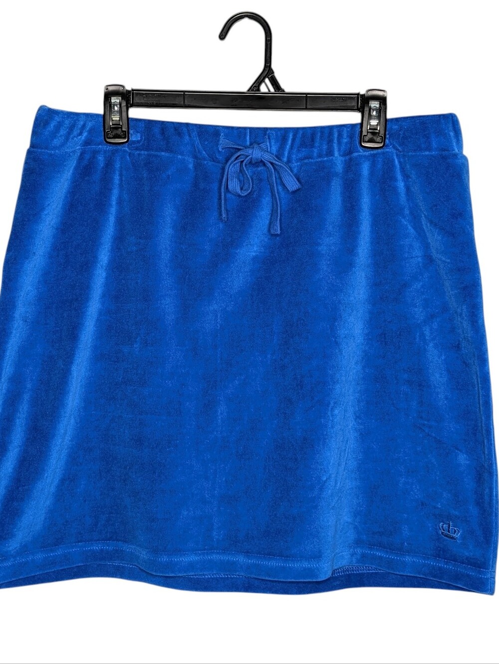 juicy juicy couture womens xxl velour skirt royal blue y2k mcbling